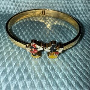 Disney Gold Mickey and Minnie Bracelet